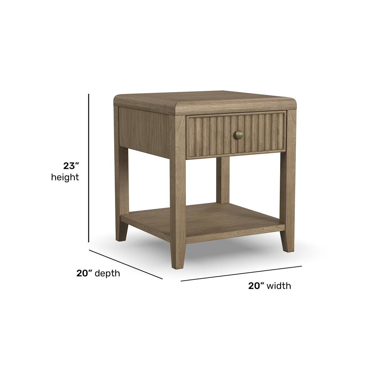 Flexsteel Reed Chairside Table