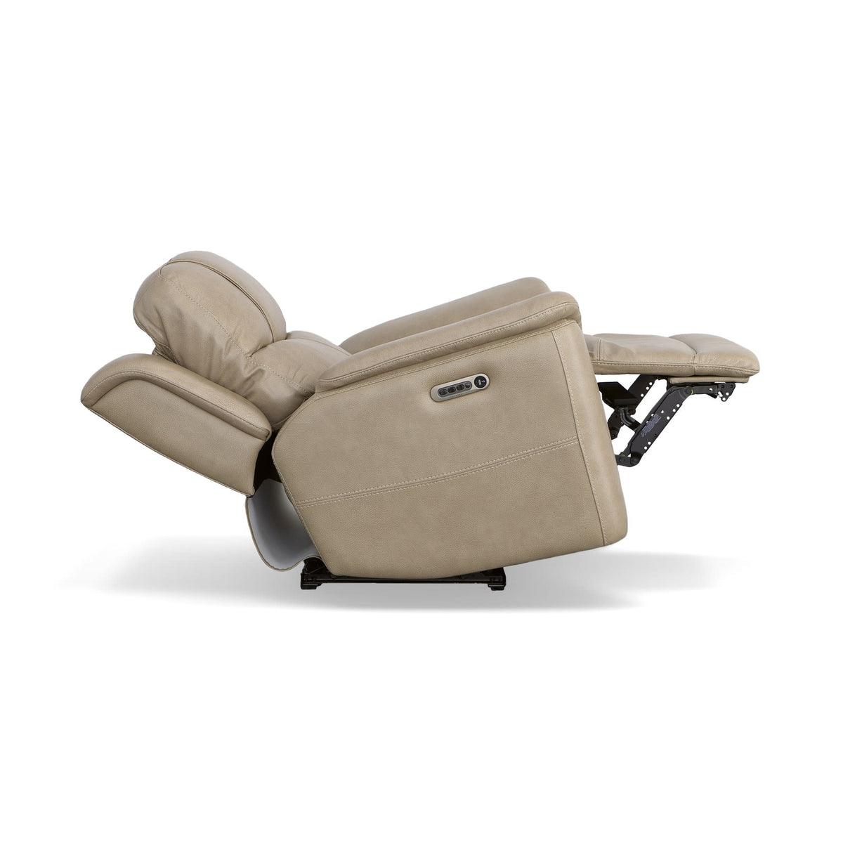 Flexsteel Crew Power Recliner with Power Headrest & Lumbar