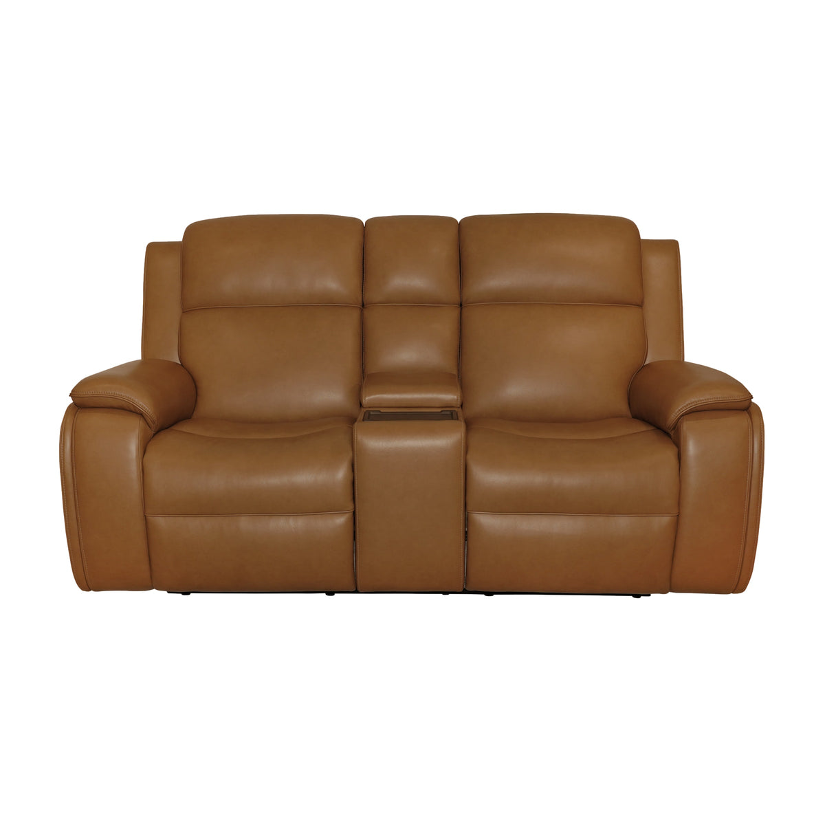 Flexsteel Ziggy Power Reclining Loveseat with Console, Power Headrest, Lumbar, Heat & Massage