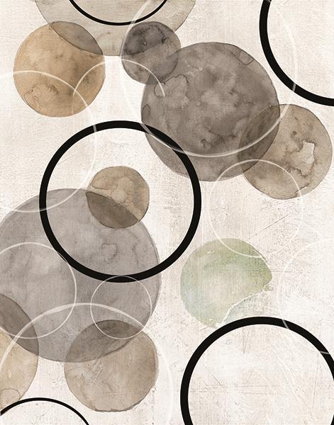 Bubbles II By Carol Robinson (Framed) - Beige