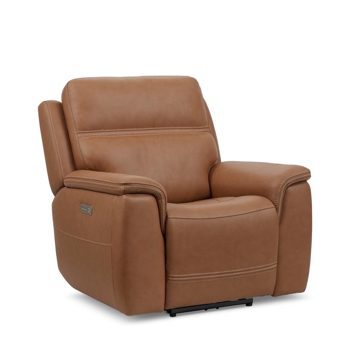 Flexsteel Sawyer Power Recliner with Power Headrest & Lumbar