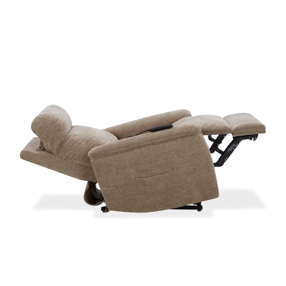 Flexsteel Luma Power Lift Recliner with Power Headrest, Lumbar, Heat & Massage