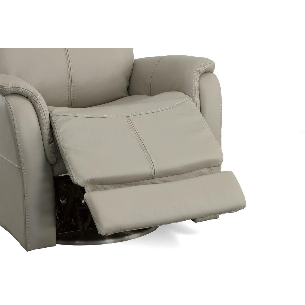 Flexsteel View Power Swivel Recliner with Power Headrest