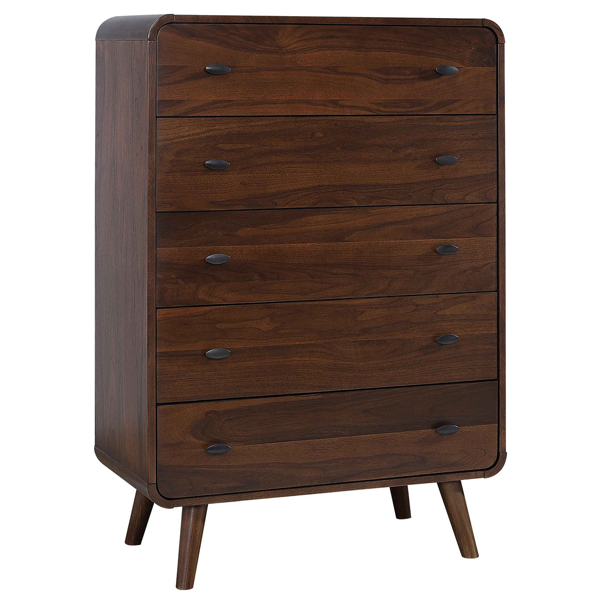 Robyn 5-Drawer Chest – Dark Walnut
