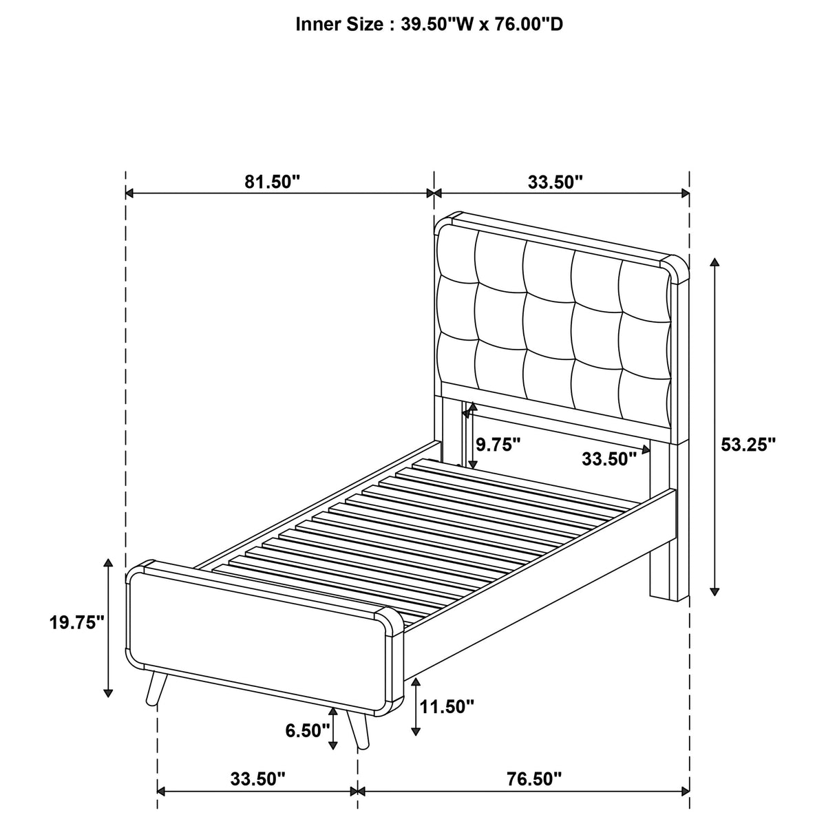 Robyn Wood Platform Bed