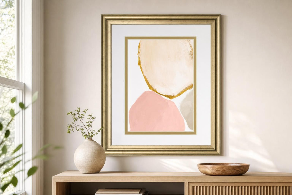 34x40 Blush All Year Round Abstract I By Lanie Loreth - Beige