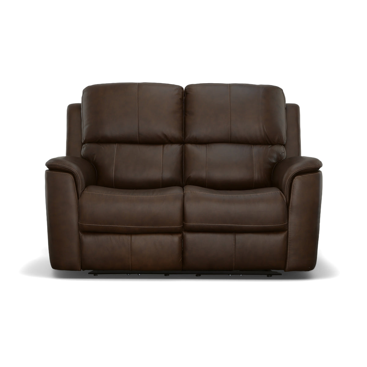 Flexsteel Henry Power Reclining Loveseat with Power Headrests & Lumbar