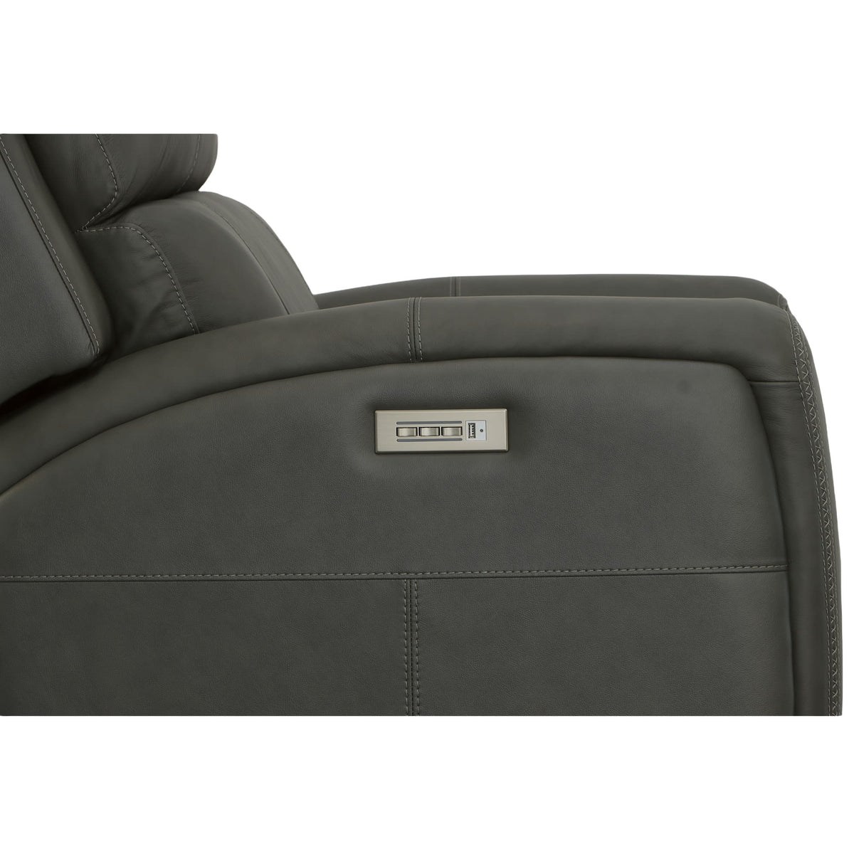 Flexsteel Linden Power Recliner with Power Headrest & Lumbar