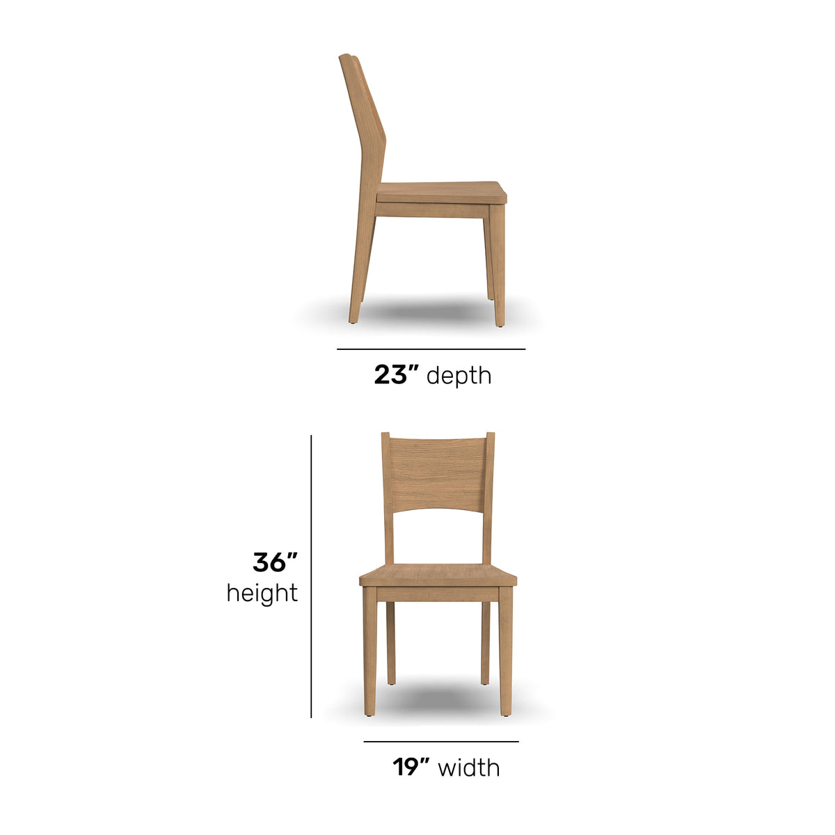 Flexsteel Normandy Pair of Wood Dining Chairs