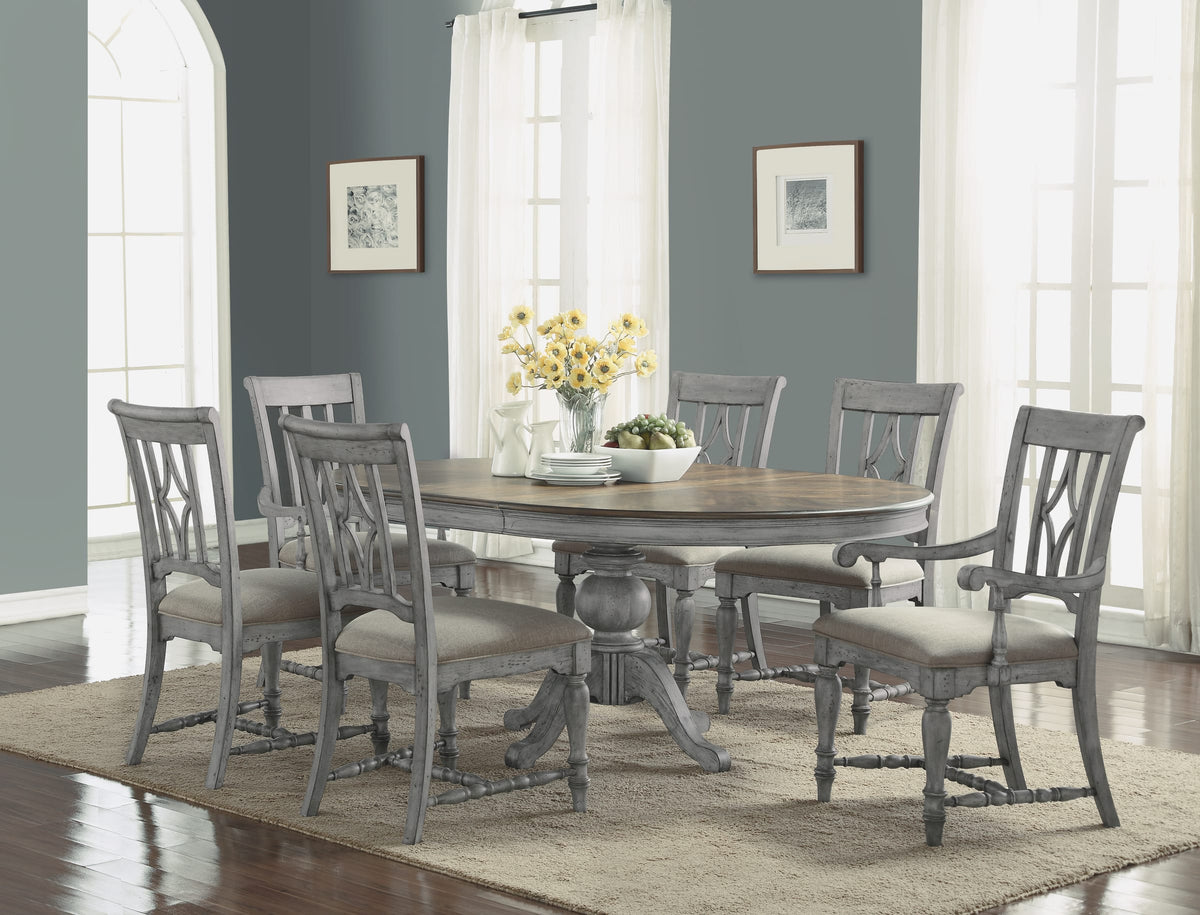 Flexsteel Plymouth Pair of Upholstered Arm Dining Chairs