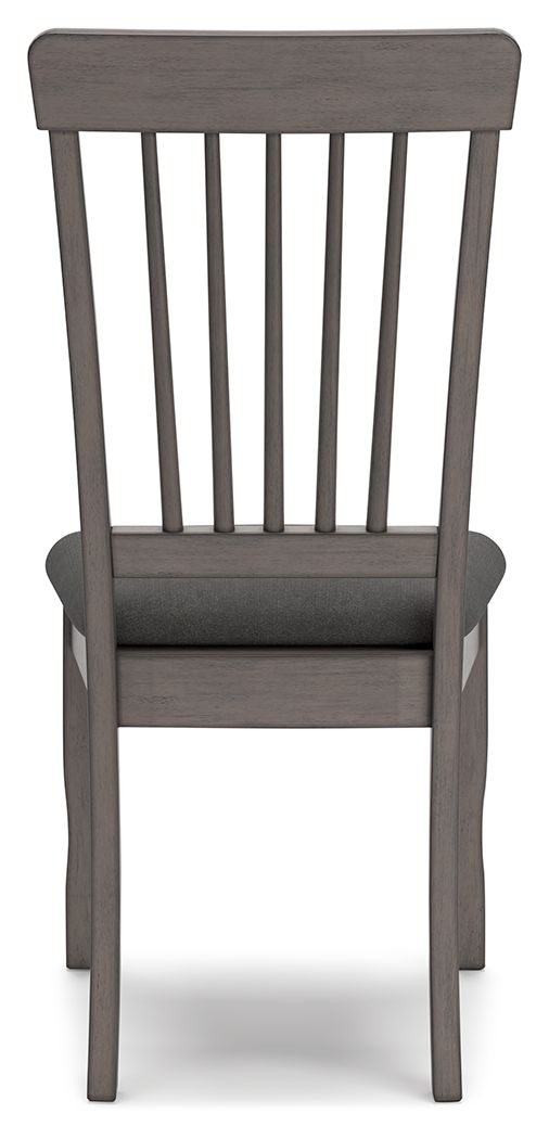 Shullden Dining Side Chairs, Gray (Set of 4)