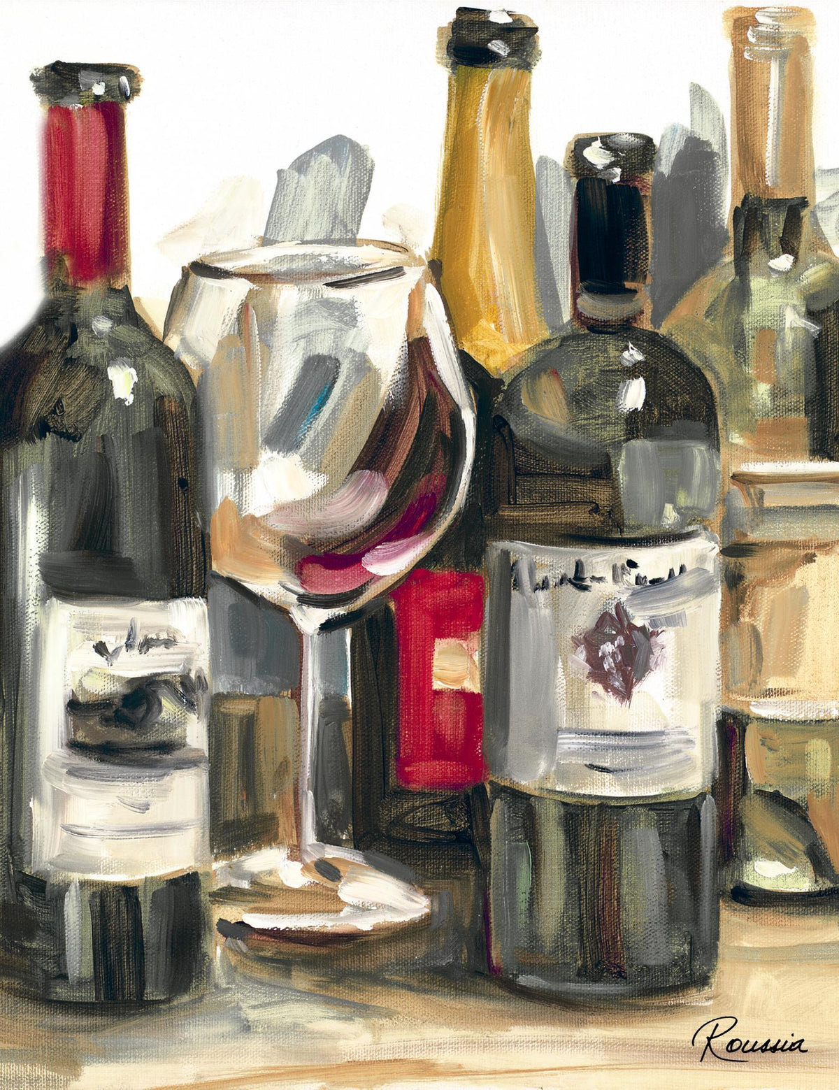 Wine Champ II By Heather A. French-Roussia - Dark Green