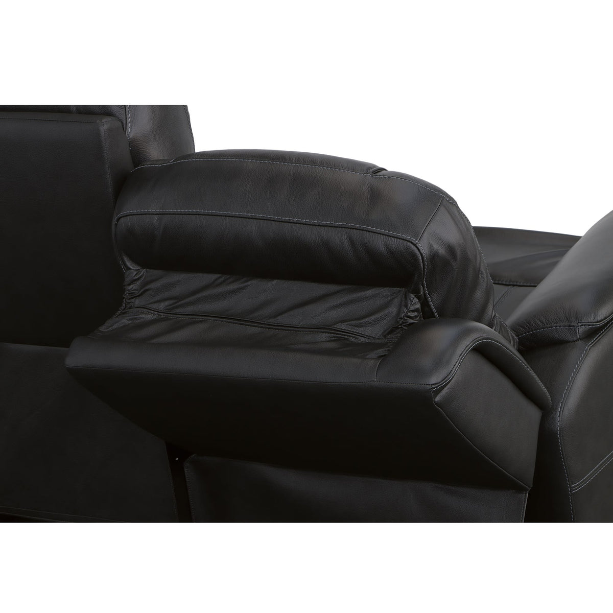Flexsteel Crew Power Reclining Sofa with Power Headrests & Lumbar