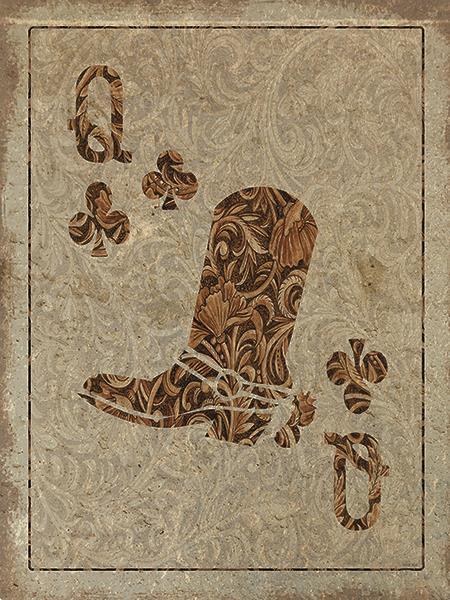 Old Wild West Queen By Cindy Jacobs (Framed Small) - Light Brown
