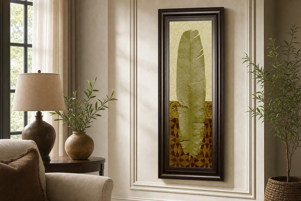 18x42 Tropical Frond I By Alonzo Saunders - Green