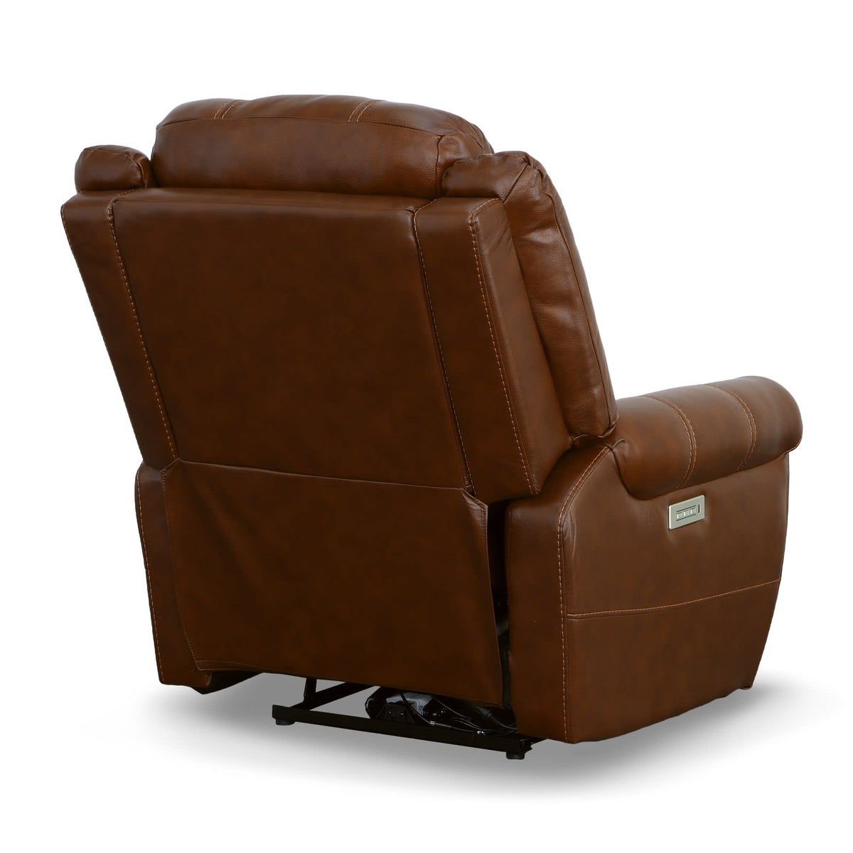 Flexsteel Oscar Power Recliner with Power Headrest & Lumbar