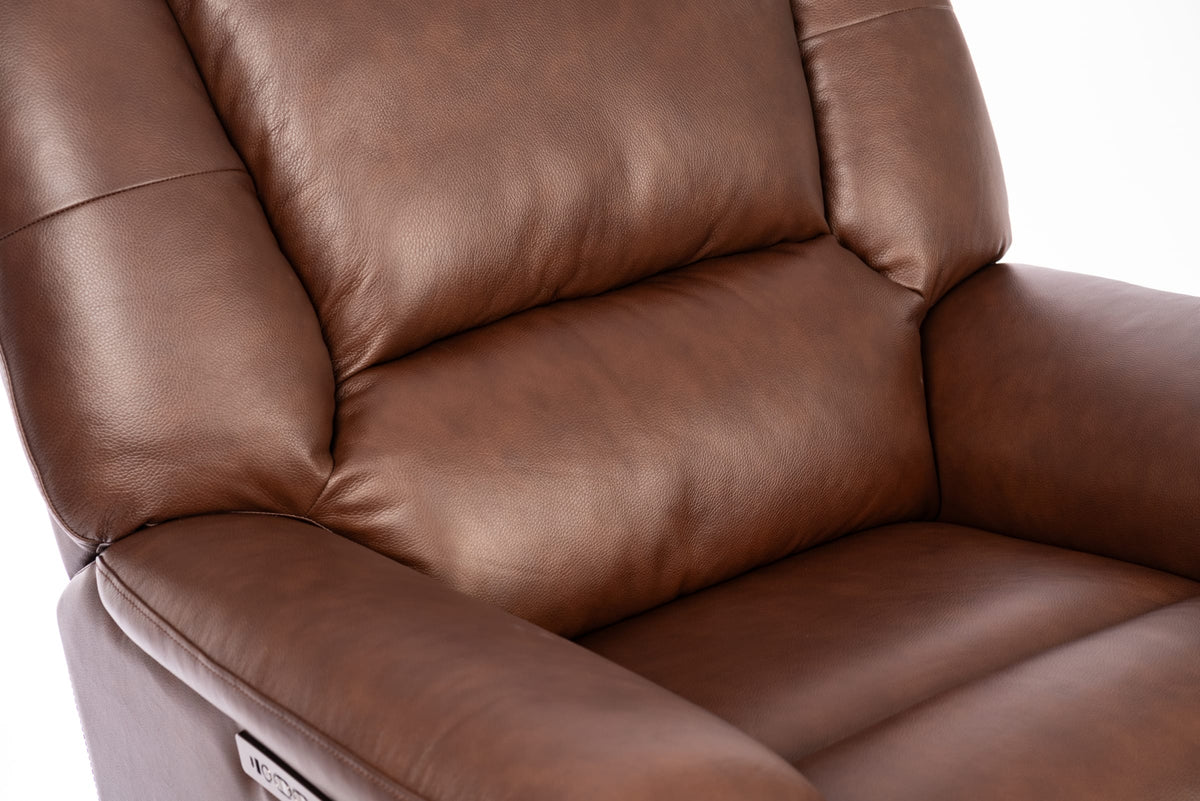 Flexsteel Plush Perfect Match Power Gliding Recliner with Power Headrest & Lumbar