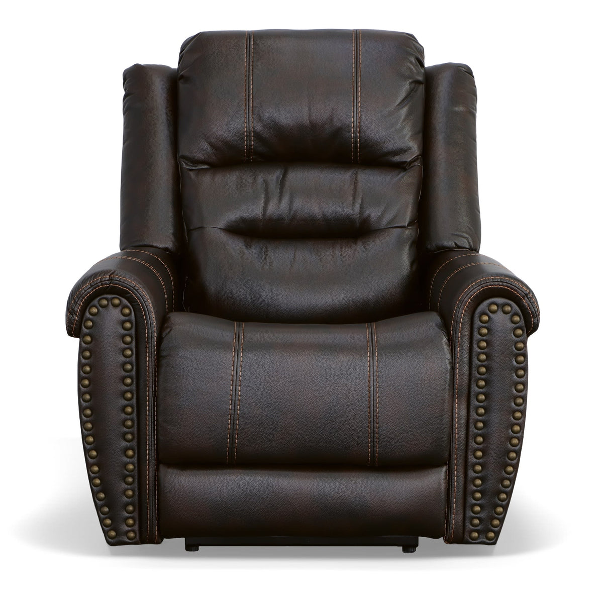 Flexsteel Oscar Power Recliner with Power Headrest & Lumbar
