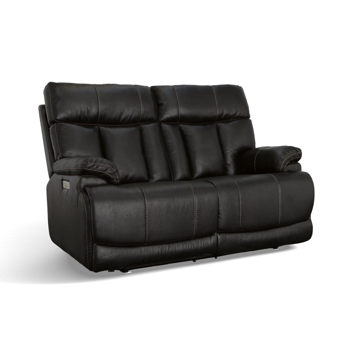 Flexsteel Clive Power Reclining Loveseat with Power Headrests & Lumbar