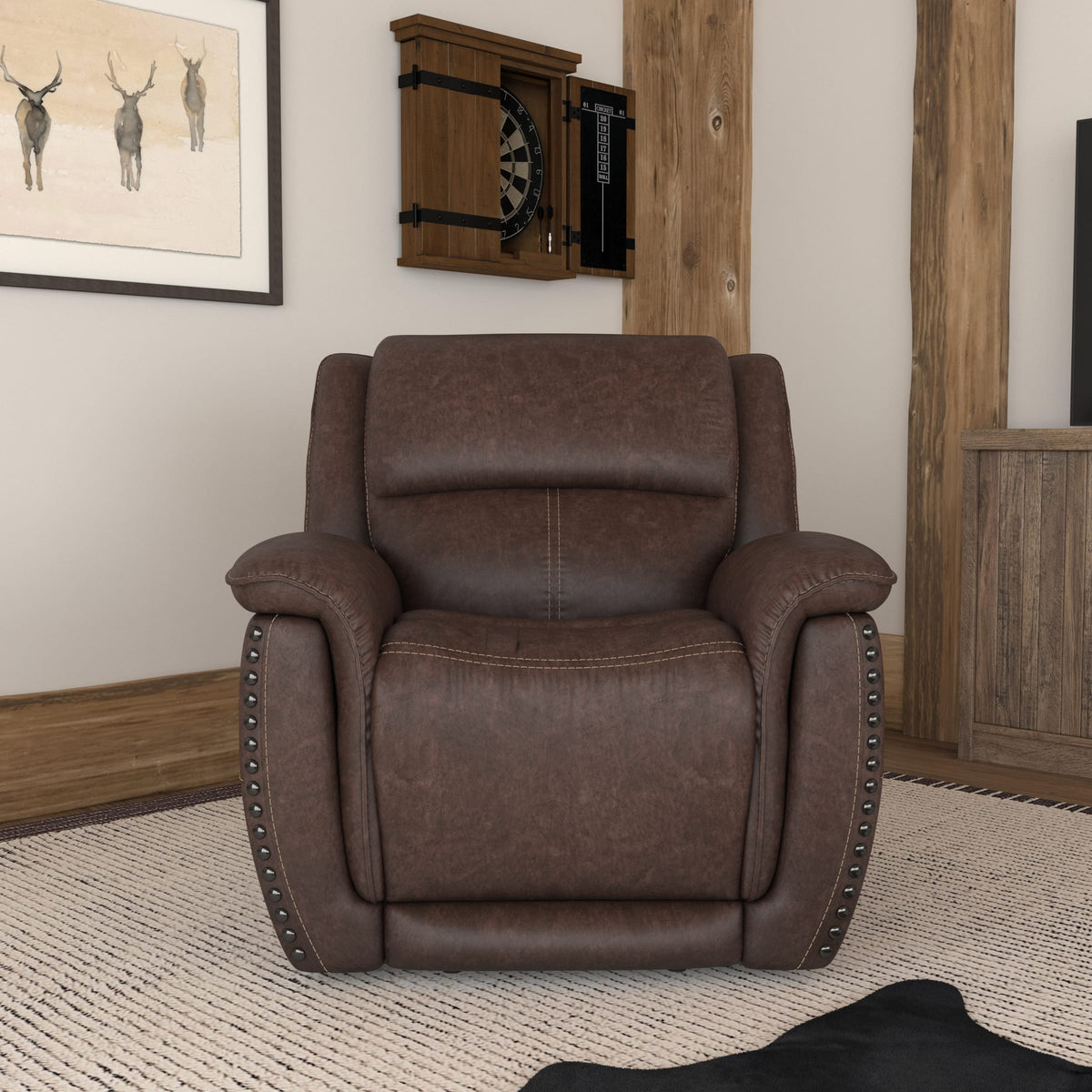 Flexsteel Beau Power Recliner with Power Headrest