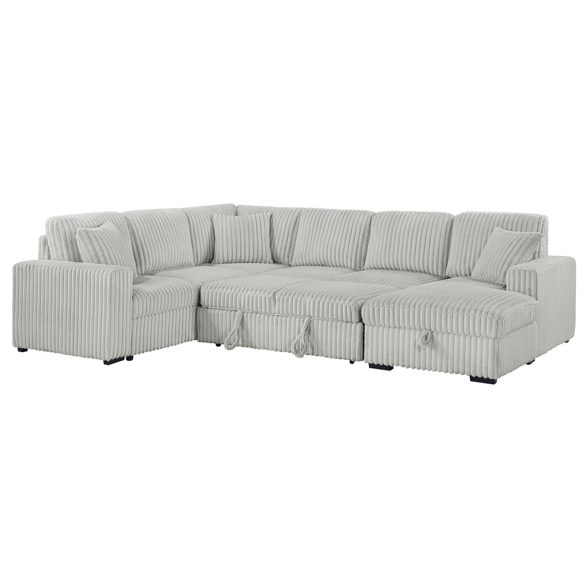 Devonshire Sleeper Sectional Sofa Storage Chaise