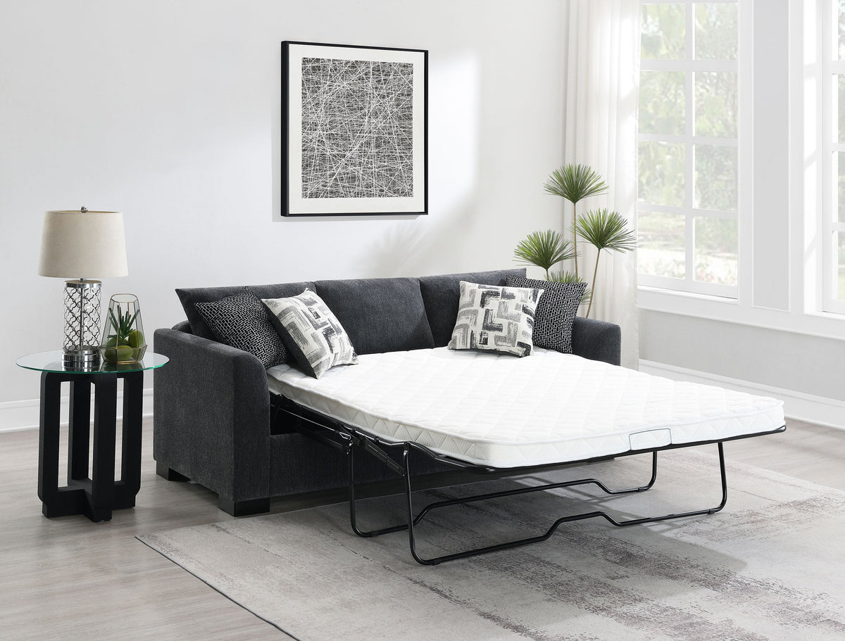 Storey Upholstered Sleeper Sectional Chaise Sofa