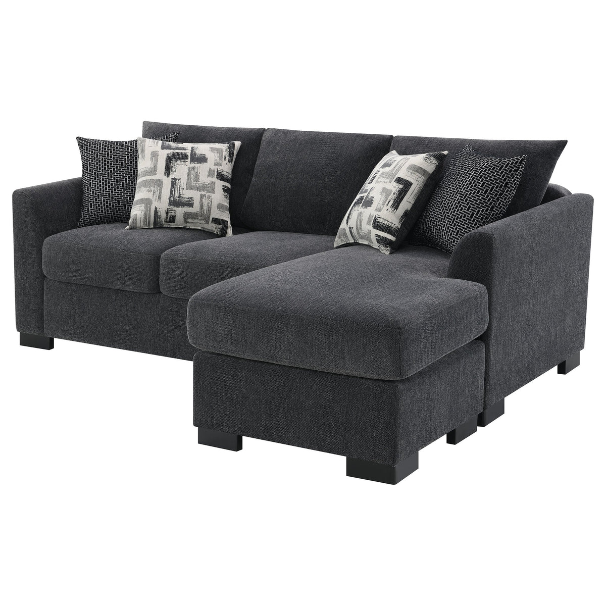 Storey Upholstered Sleeper Sectional Chaise Sofa