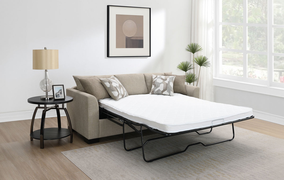 Storey Upholstered Sleeper Sectional Chaise Sofa