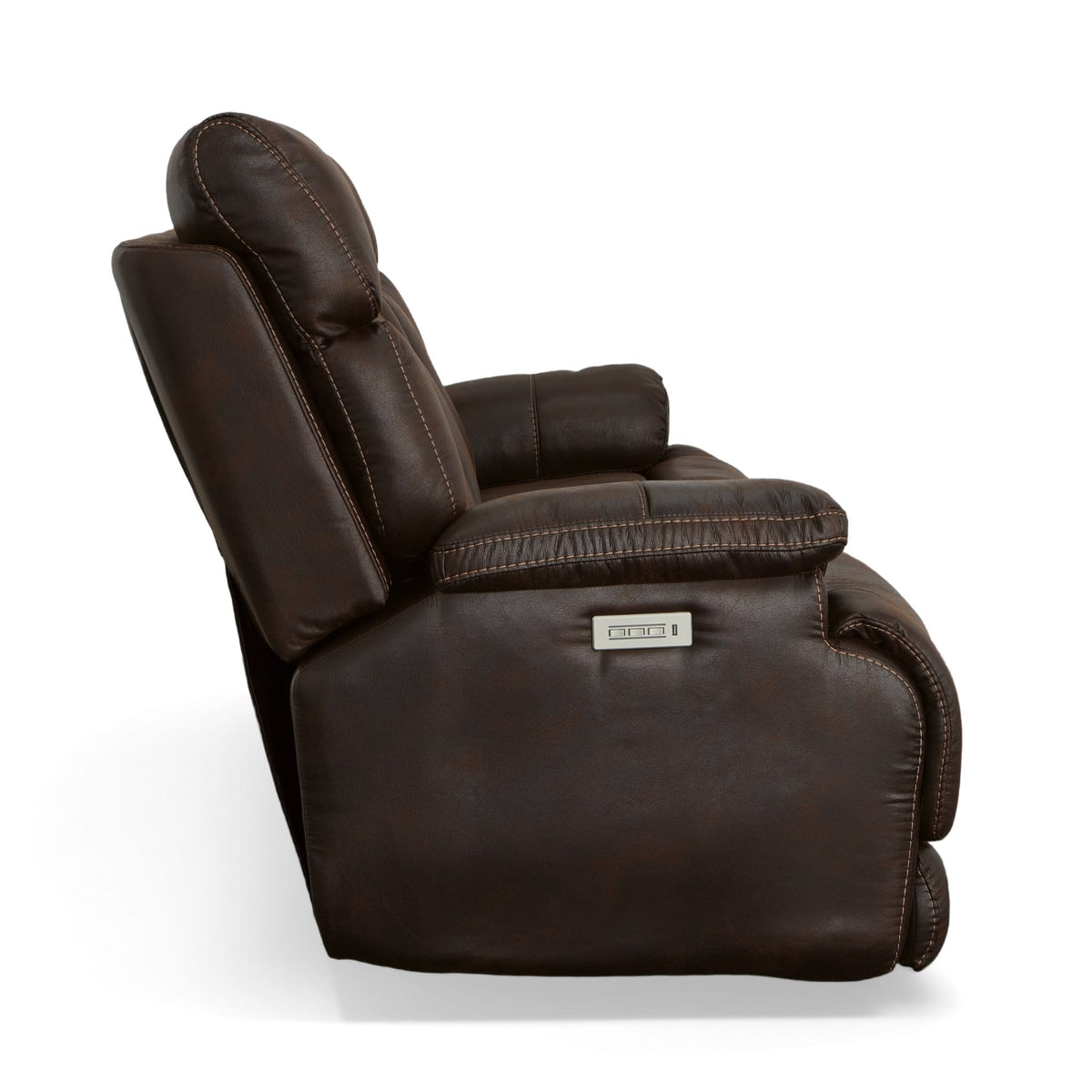Flexsteel Clive Power Reclining Sofa with Power Headrests & Lumbar