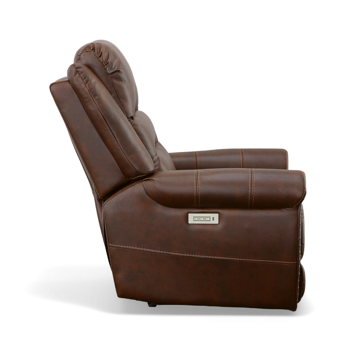 Flexsteel Oscar Power Recliner with Power Headrest & Lumbar