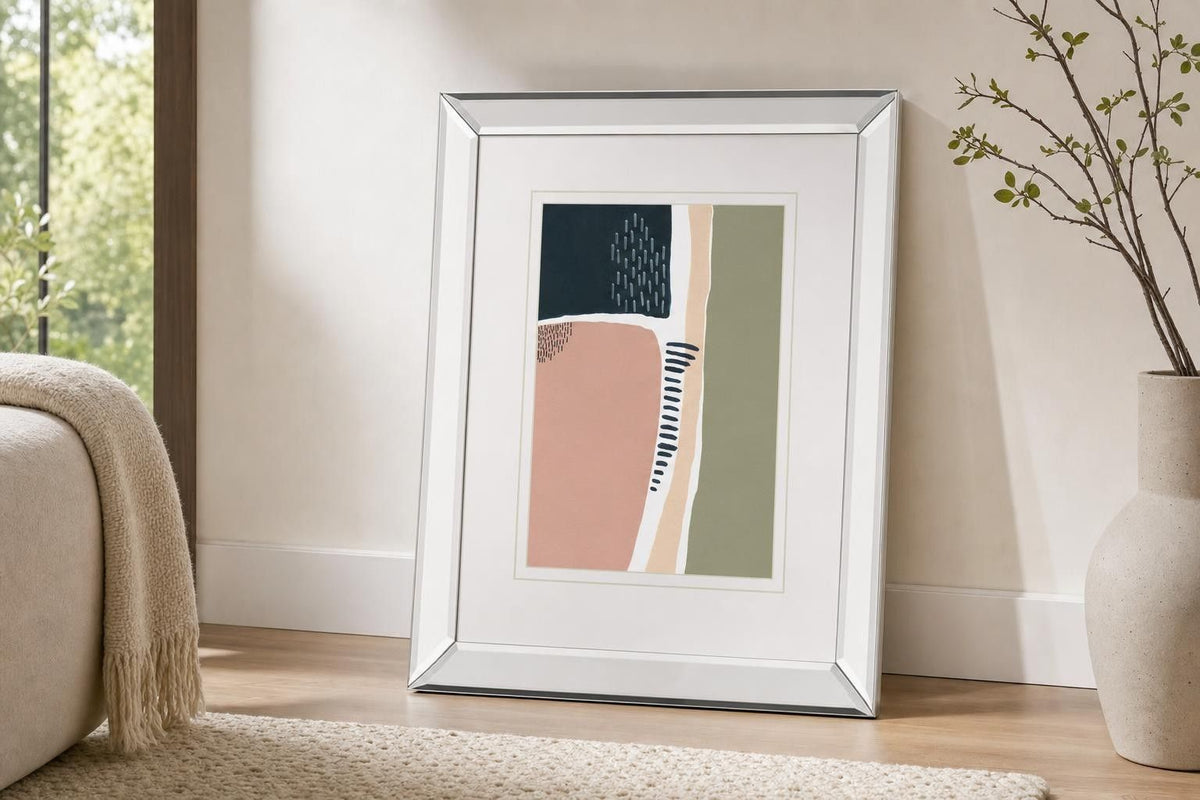 Simple Marks I By Regina Moore - Pink