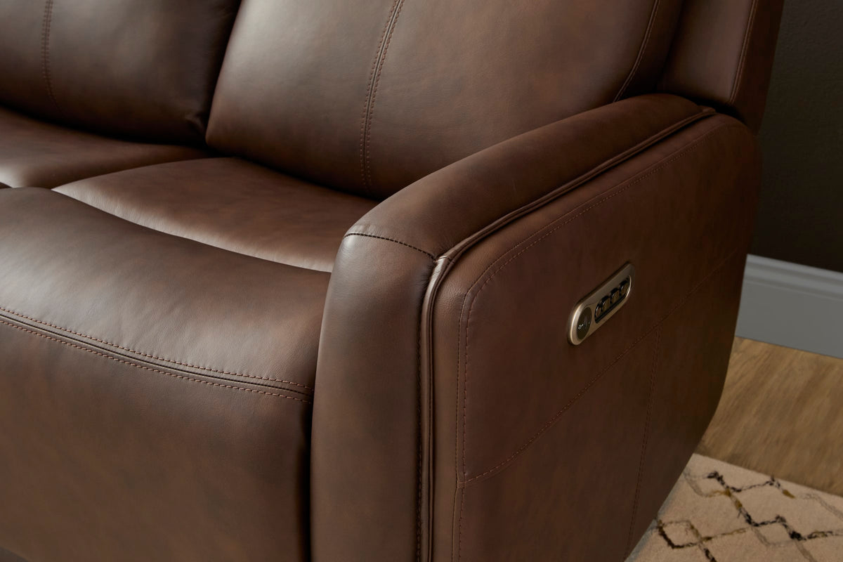Flexsteel Alister Power Gliding Sofa with Power Headrests & Lumbar