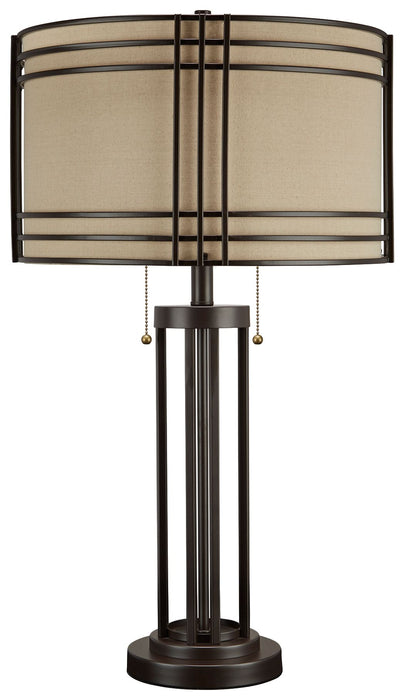 Hanswell - Metal Table Lamp  - Dark Brown