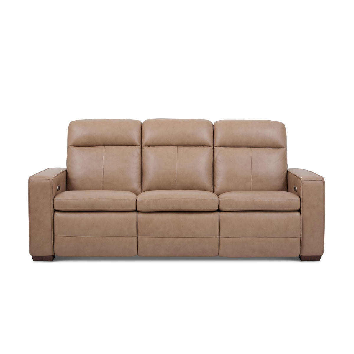 Flexsteel Dutch Power Reclining Sofa with Console, Power Headrest, & Lumbar