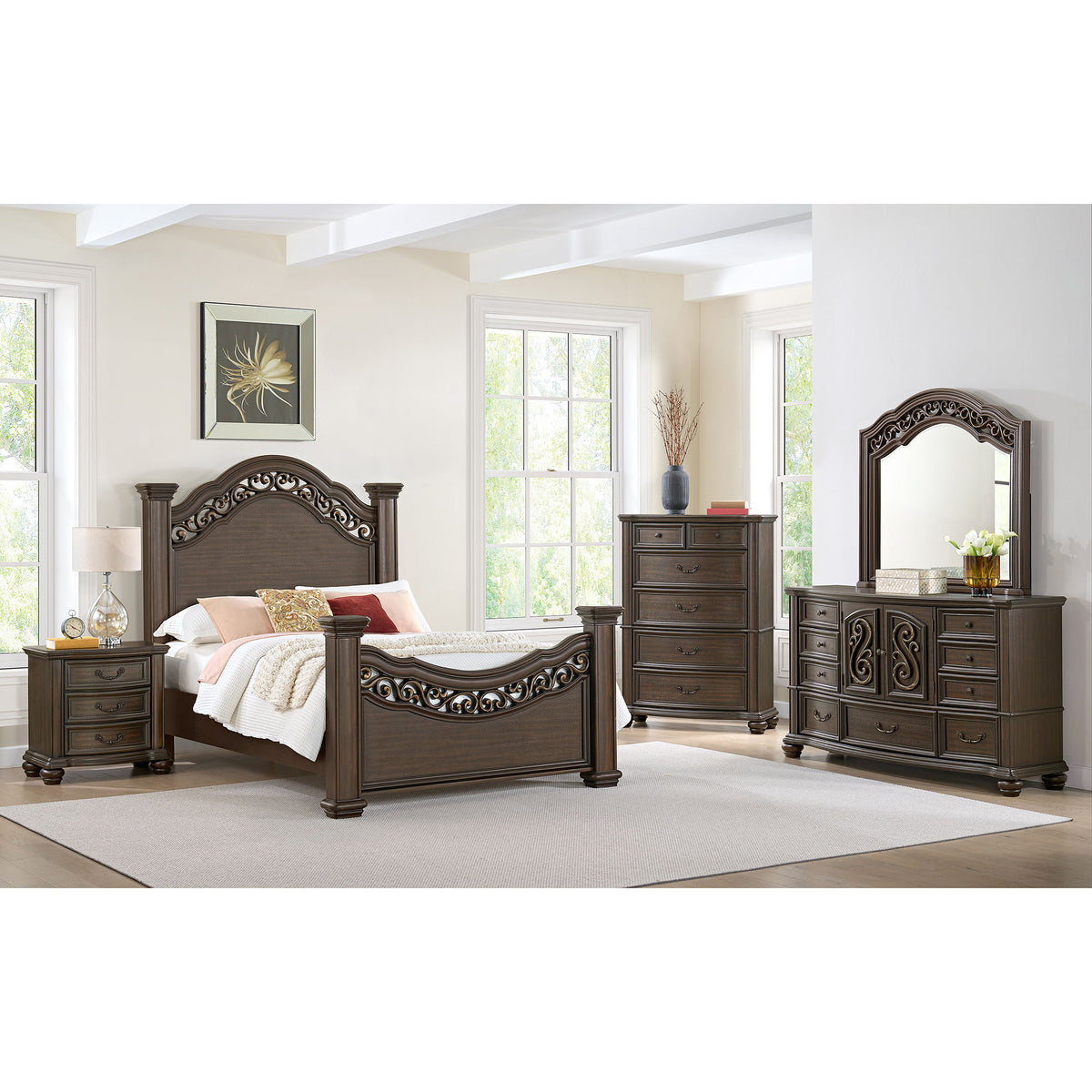 Brunswick - 5-Drawer Chest - Mahogany