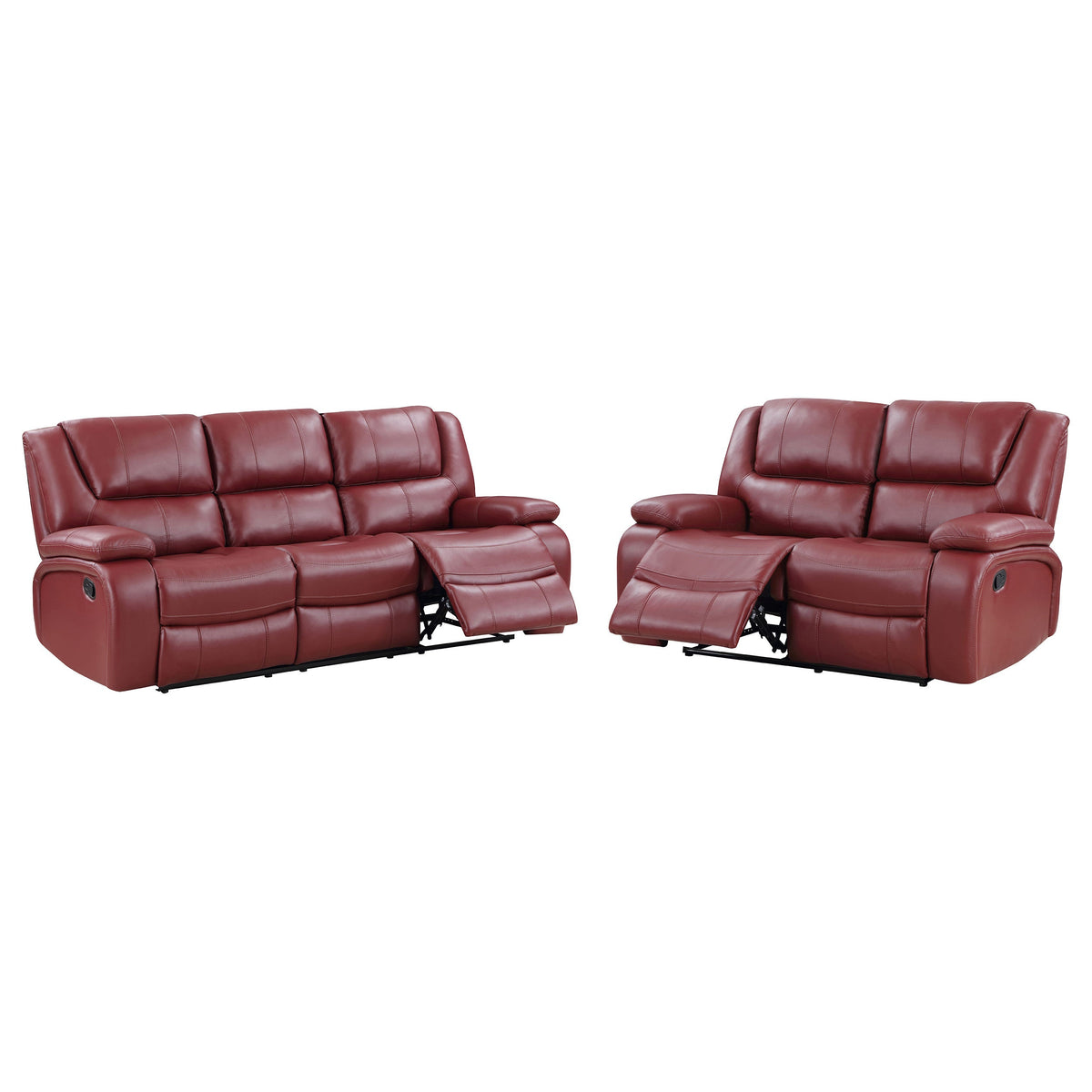 Camila Upholstered Reclining Sofa Set