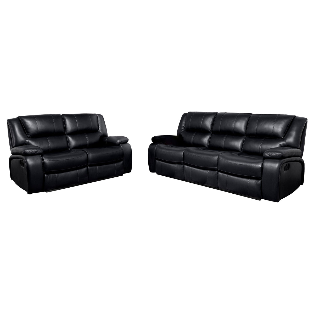 Camila Upholstered Reclining Sofa Set