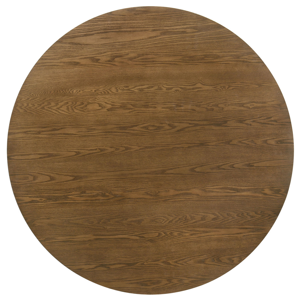 Franklin 54-inch Round Wood Pedestal Base Dining Table Dark Brown