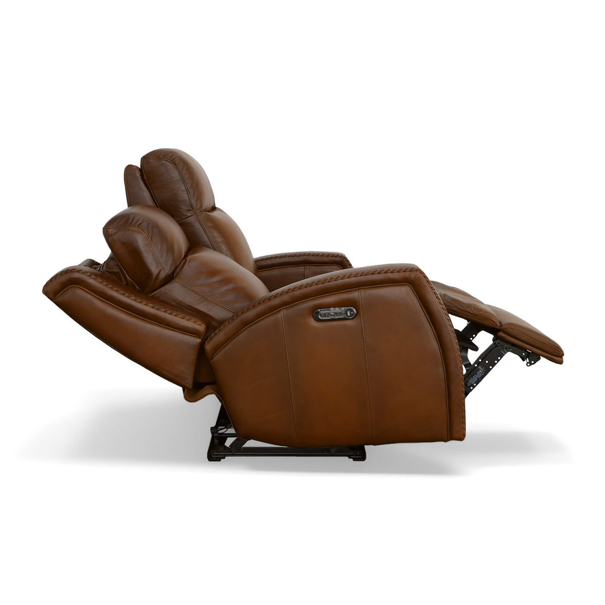 Flexsteel Mustang Power Loveseat with Power Headrest
