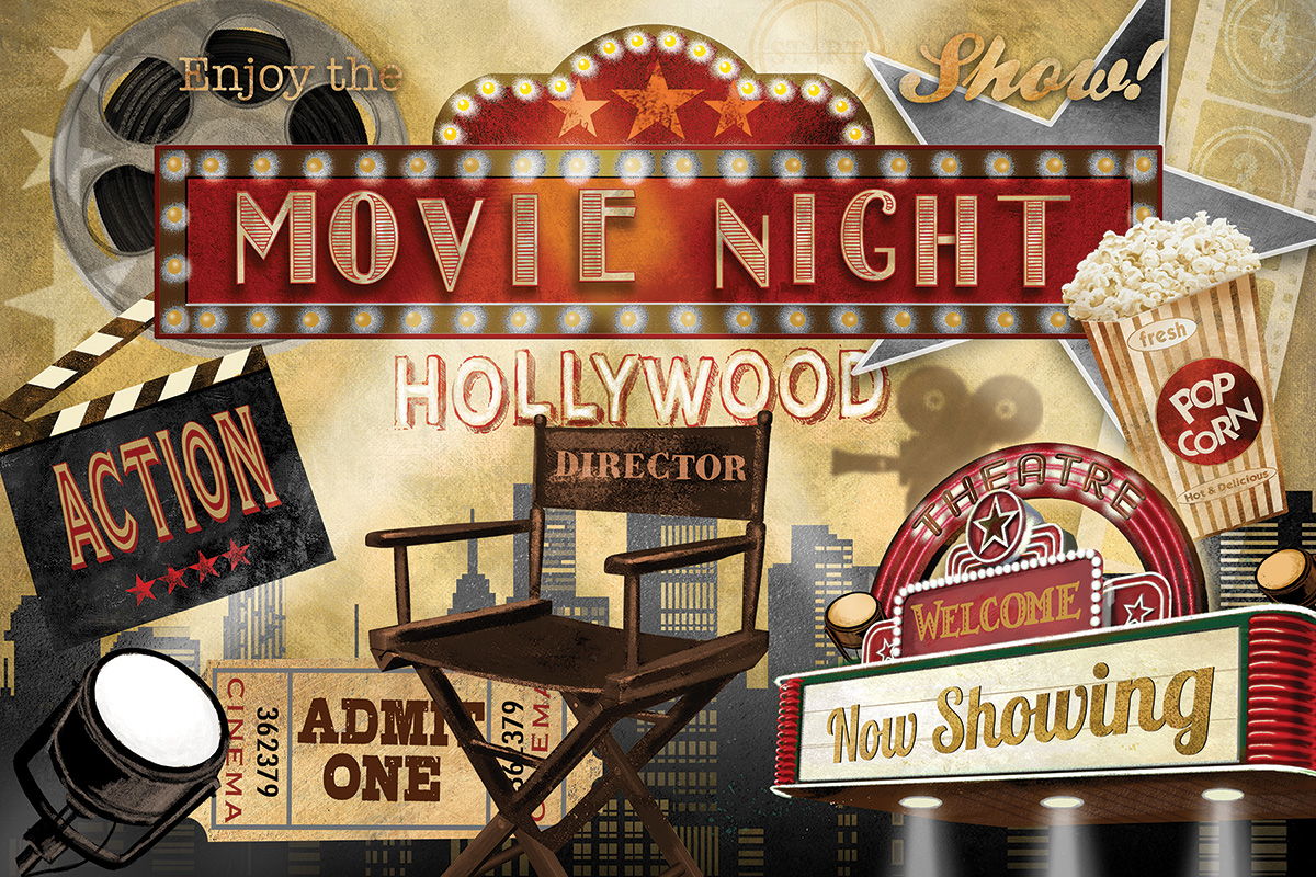 Movie Night By Conrad Knutsen - Light Brown