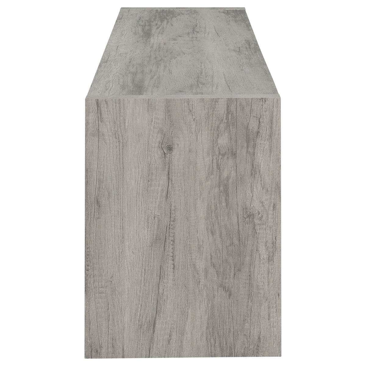 Burke 2-door Engineered Wood 71-inch TV Stand Grey Driftwood