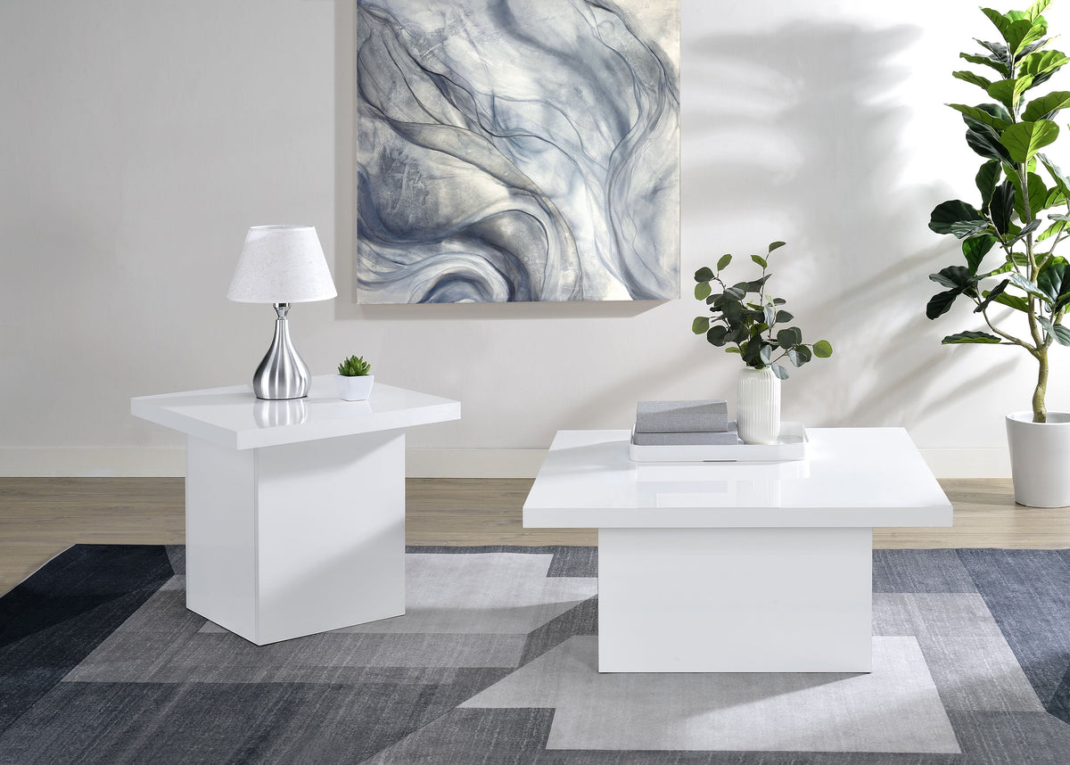 Devar Square Engineered Wood End Table