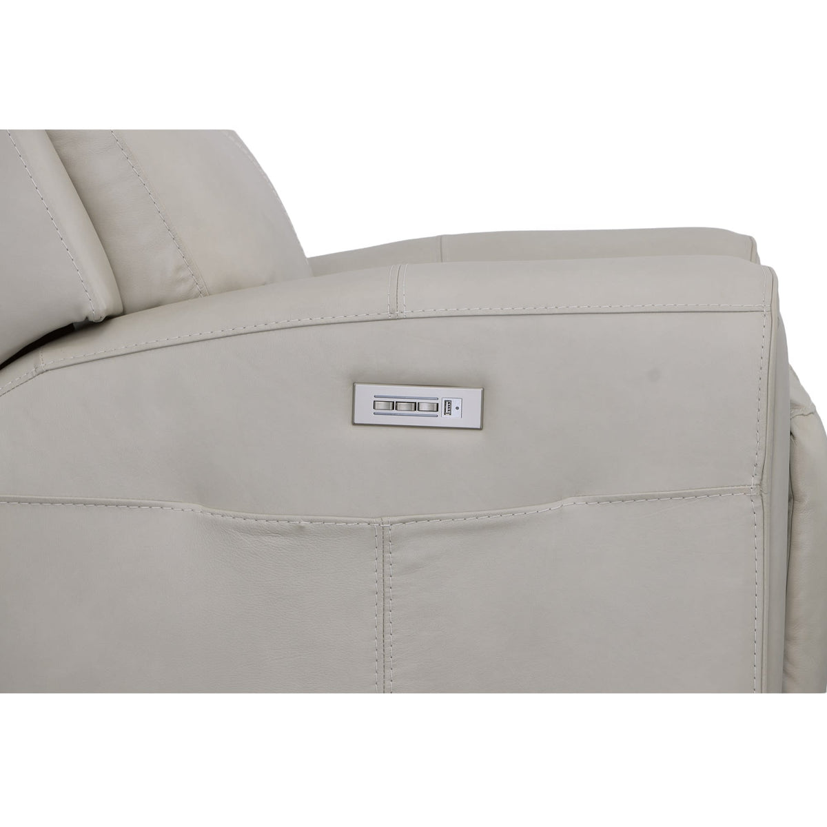 Flexsteel Barnett Power Recliner with Power Headrest & Lumbar