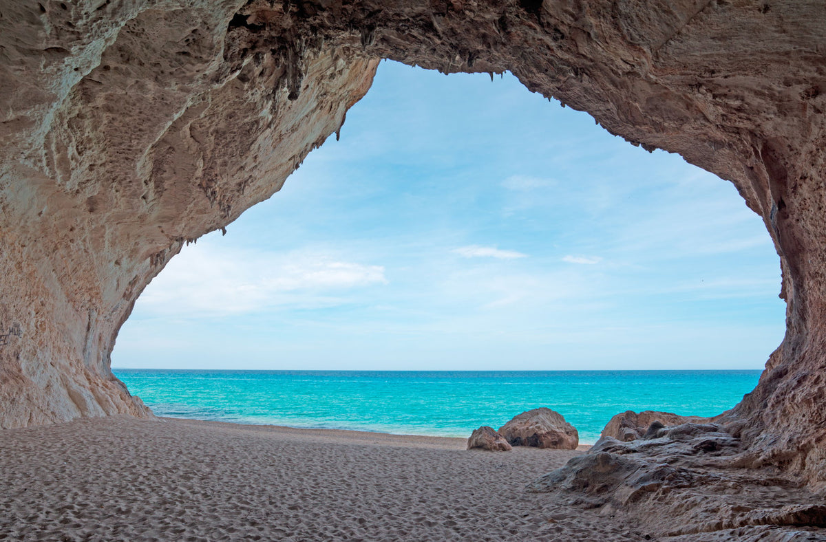 Framed Small - Window View - Light Blue