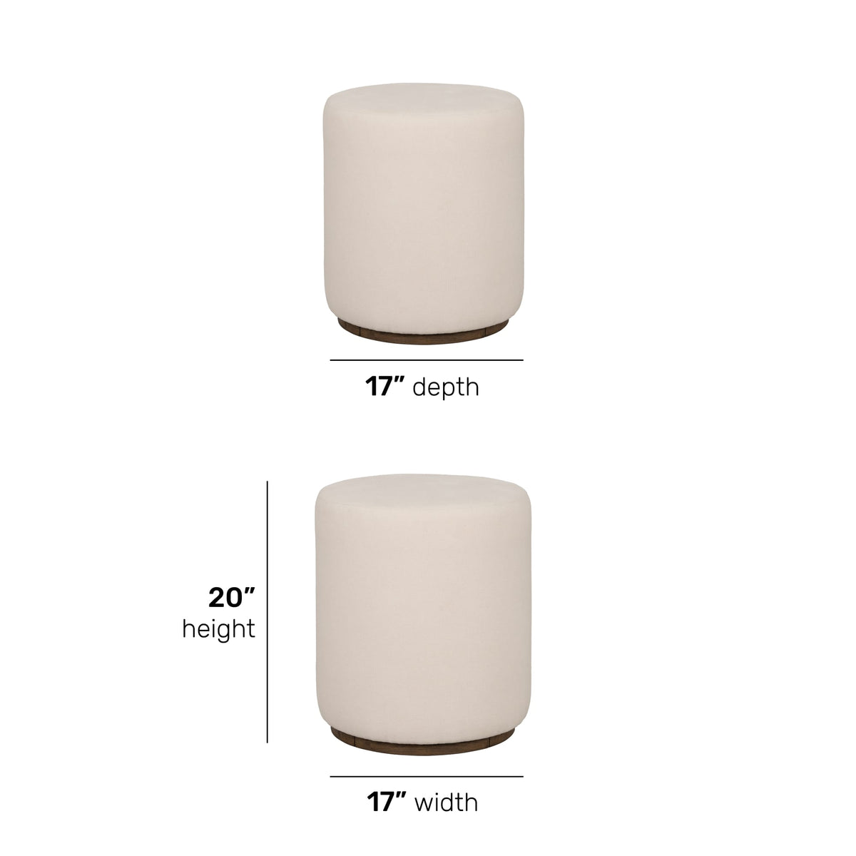 Flexsteel Lyra Pouf Ottoman