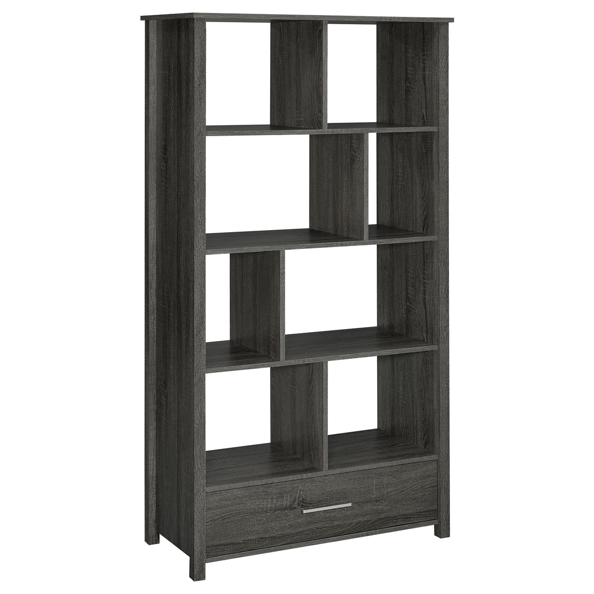 Dylan 68-inch 4-shelf Storage Bookshelf High Gloss