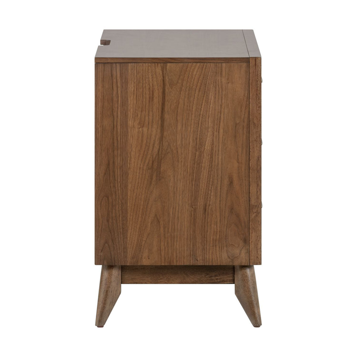 Century Modern - Nightstand With Charging Station - Walnut