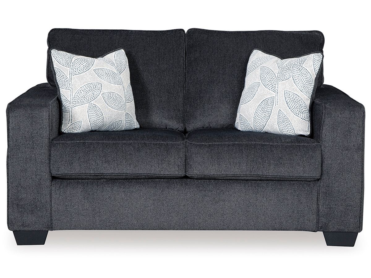 Altari Stationary Loveseat – Dark Gray
