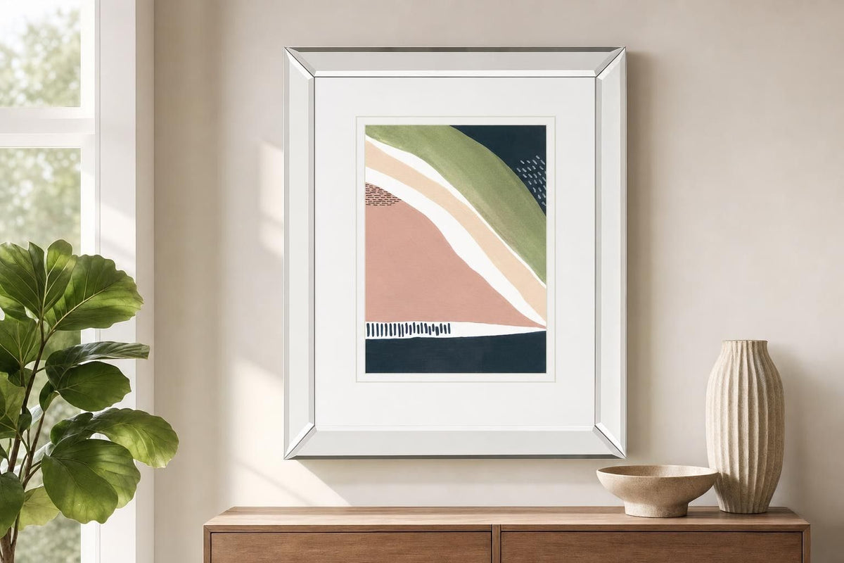 Simple Marks IV By Regina Moore - Pink