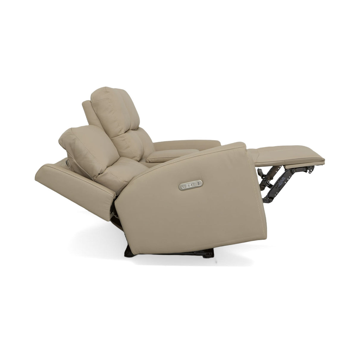 Flexsteel Jarvis Power Reclining Loveseat with Console & Power Headrests